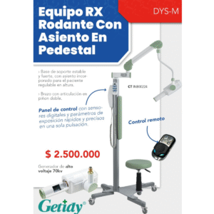 Equipo RX Rodante Con Asiento en Pedestal